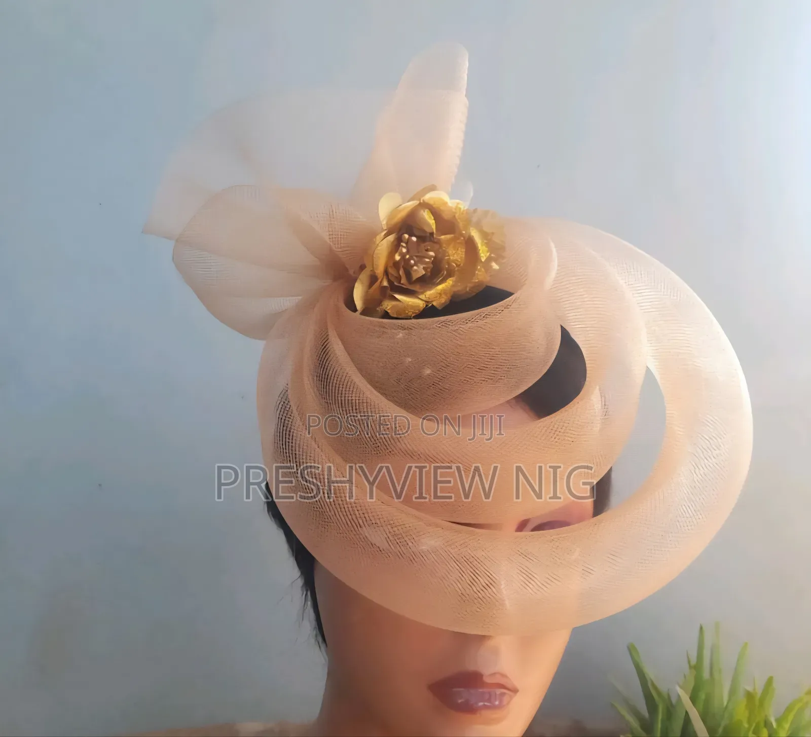 Peach Ring Fascinator 2