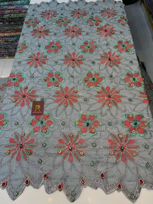 Luxury Voile Lace With Crystal Stones