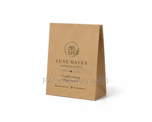 A5 Small Kraft Paper Bag Printing - Boutique & Retail Branding Pack
