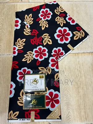 Red Mao Wax Ankara Fabric