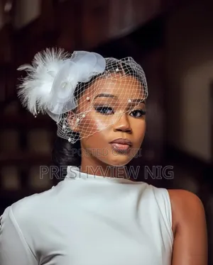 White Bridal Fascinator