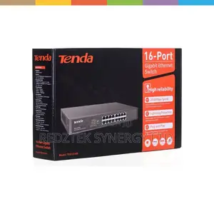 Tenda 16-Port PoE Gigabit Rackmount Switch | 130W PoE |