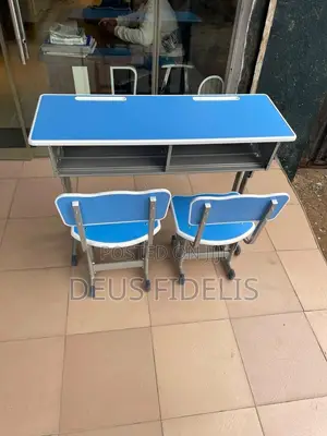 2 Seater School Desk and Chairs for Students - New