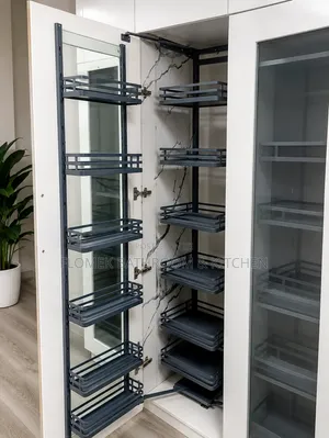 Modern Pull-Out Kitchen Pantry Basket – Multi-Tier Storage Organizer.