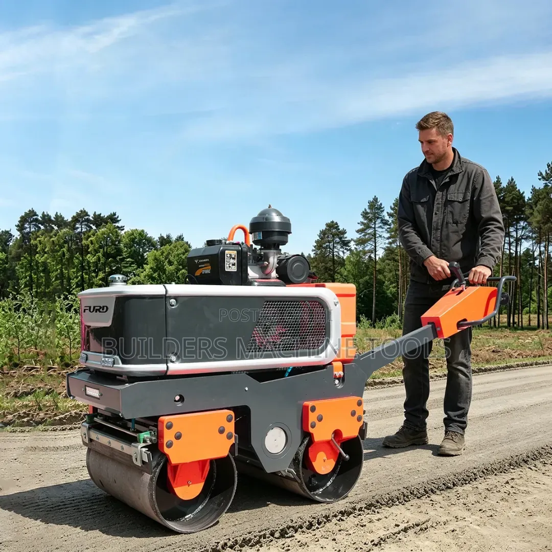 2 Drums Walk Behind Roller 800kg
