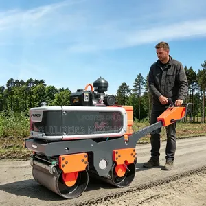 2 Drums Walk Behind Roller 800kg