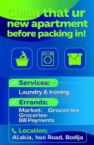 Reliable House Cleaning & Errands Service in Ibadan