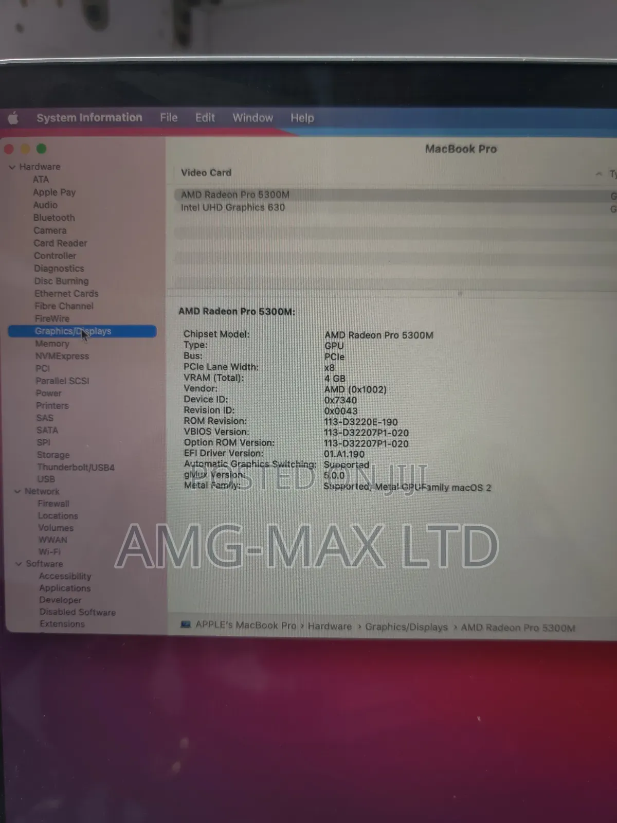 Laptop Apple MacBook Pro 2019 32GB Intel Core i9 SSD 1T