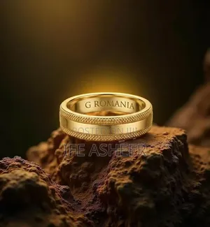 Men's Romanian Gold  Wedding Band