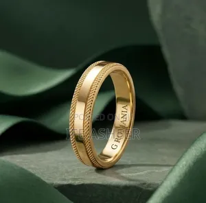 Men's Romanian Gold  Wedding Band
