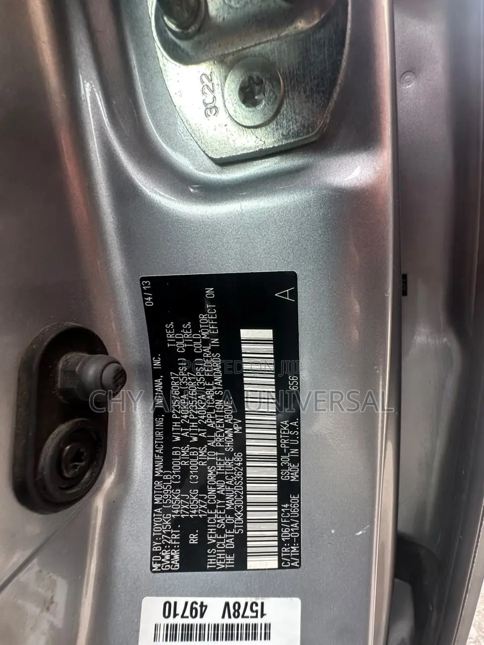 Toyota Sienna 2013 Silver
