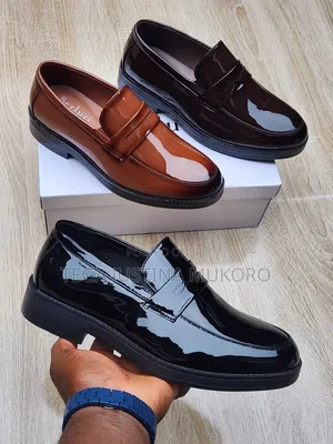 Latest Design Berluti Men's Glossy Leather Flat Shoes