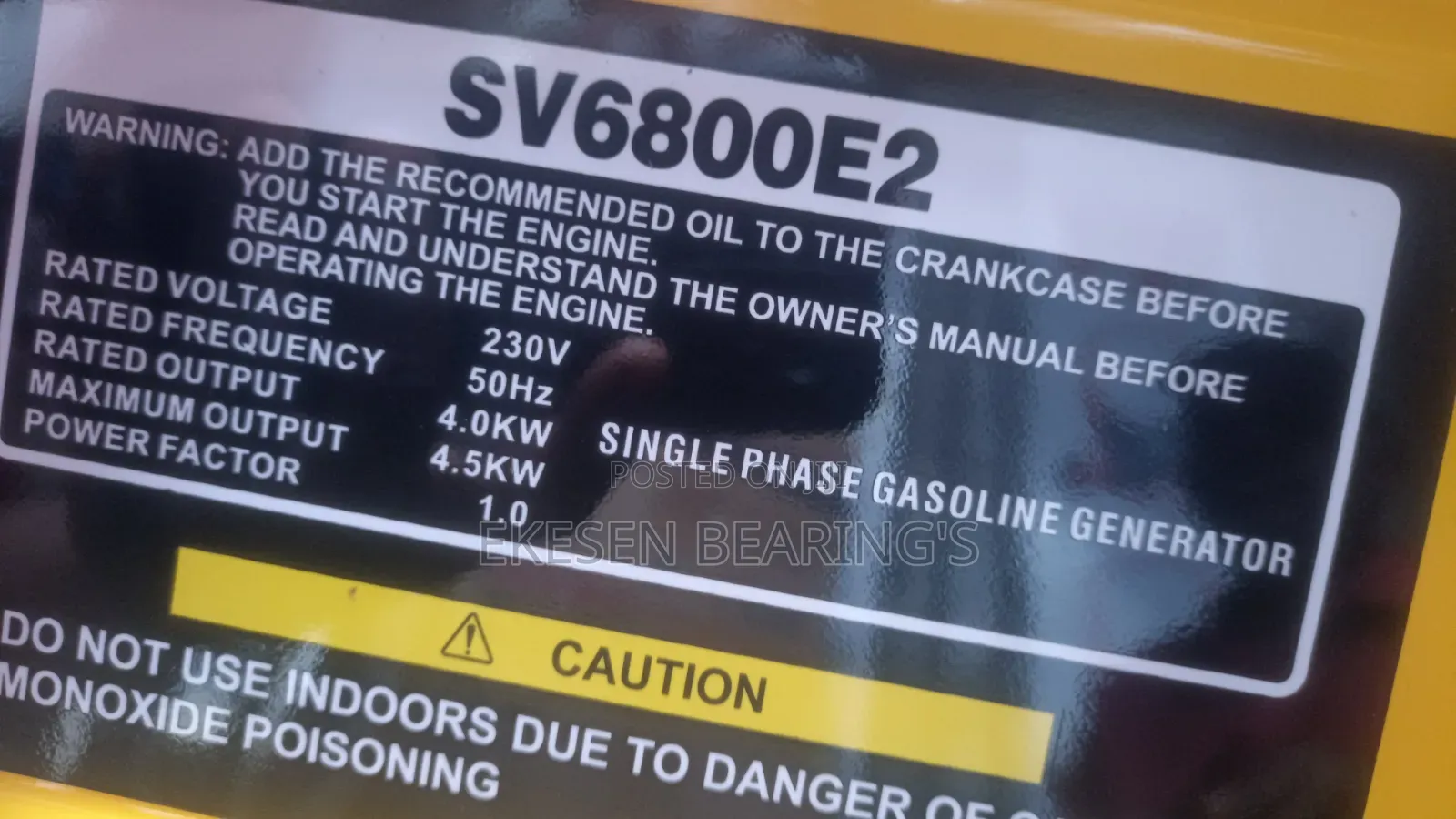 4.5kva Constant Elepaq Generator