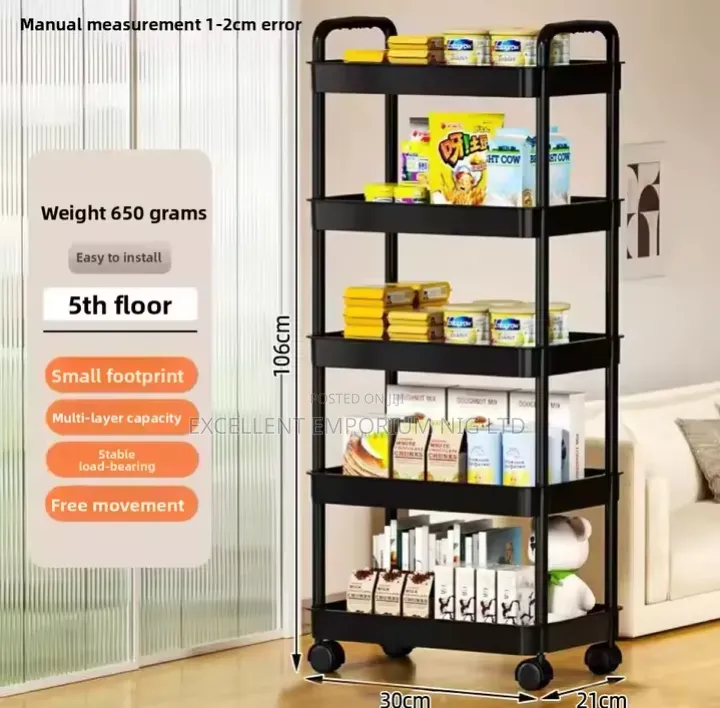 Multi-Purpose Plastic Movable Trolley