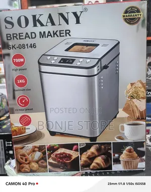 Sokany Automatic Bread Baking Machine: 3-in-1 Home Bread Maker