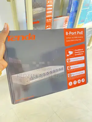 Tenda 8-Port PoE Switch | 10-Port Desktop Network Switch | CCTV & WLAN