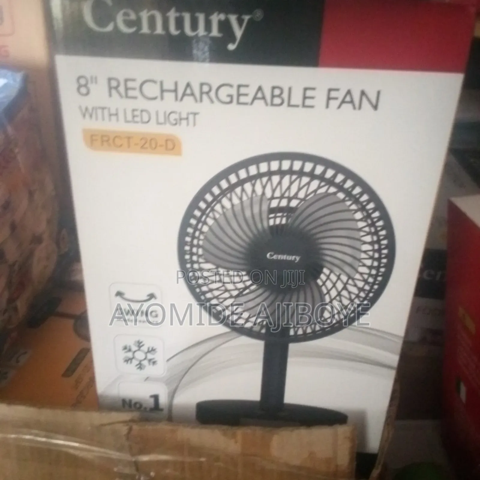 Century Rotating Rechargeable Fan
