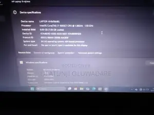 Laptop HP 8GB Intel Core i7 SSD 256GB