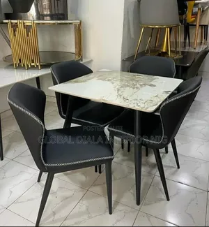 Quality Marble Dining Set by 4