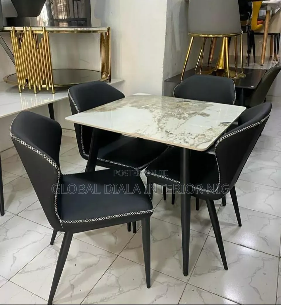 Quality Marble Dining Set by 4
