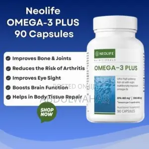 NEOLIFE Omega 3 Plus 90 Capsules. Omega 3 Salmon Oil Supplement