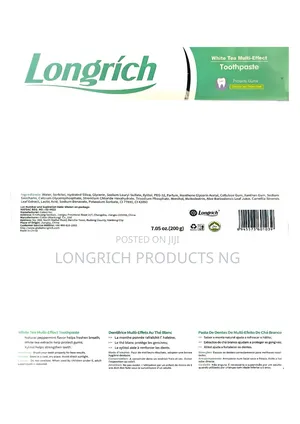 Longrich White Tea Multi-Effect Toothpaste - 200g (Original)