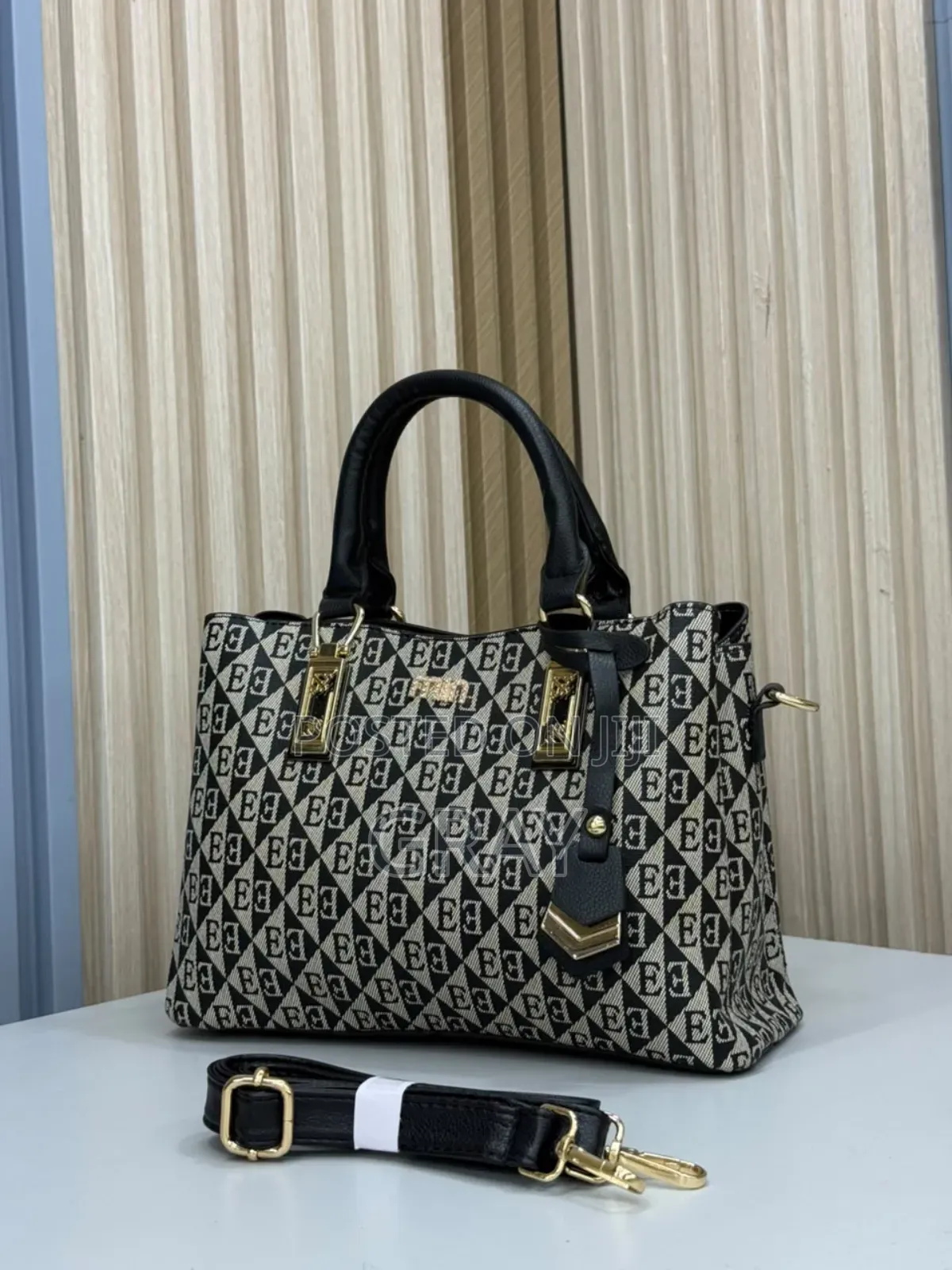 Luxury Checkered Tote Bag