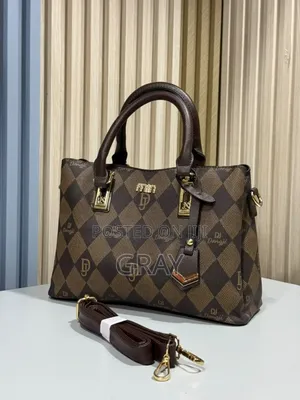 Luxury Checkered Tote Bag