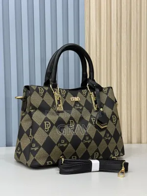 Luxury Checkered Tote Bag