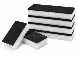 10pcs Hard Kitchen Cleaning Sponge – Washing & Scrubbing