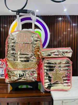 Stylish 3-Piece Trolley School Bag Set