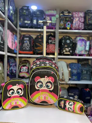 Adorable 3-Piece Panda School Bag Set