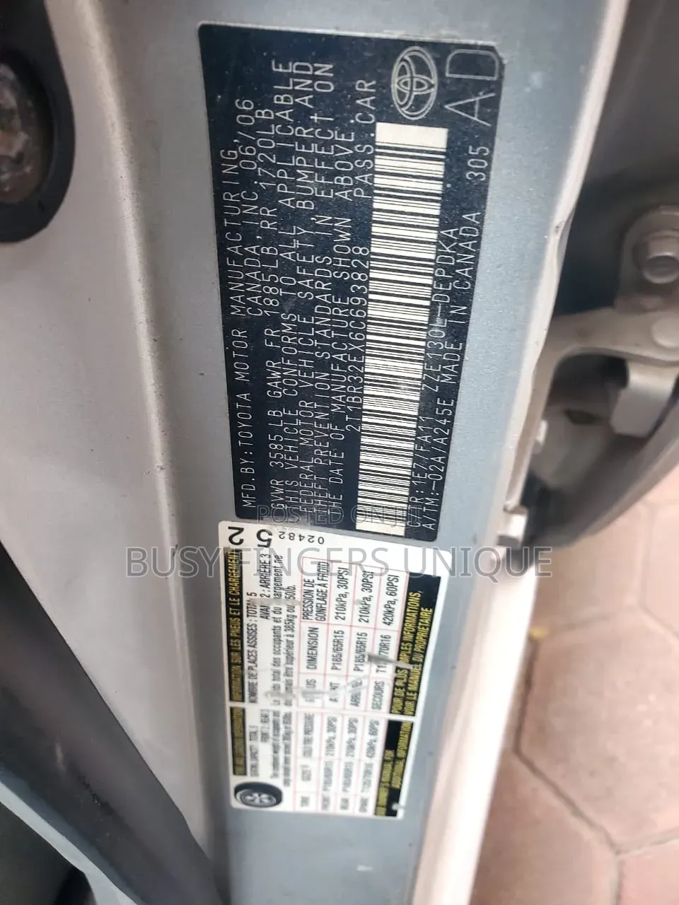 Toyota Corolla 2007 Silver