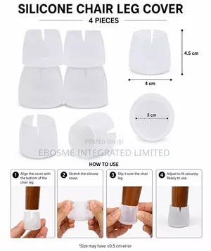 : 4pcs Silicone Chair Leg Covers – Floor Protectors