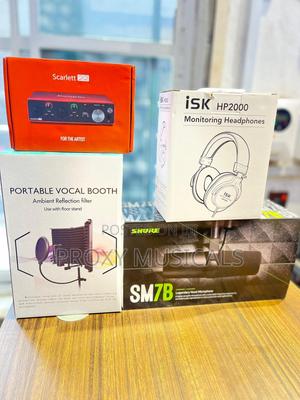Scarlett 2i2, Shure SM7B Mic, BX5D2, iSK Headphone & Vocal Booth