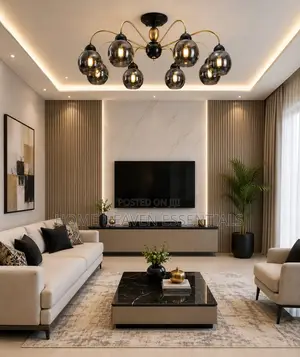 Creative Designer Colored Glass Ball Chandelier for Living Room