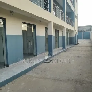 Groundfl Shop With POP, Glazed Door, Tiles Etc at Ojodu Berger to Let