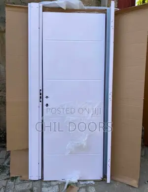 High Guage White Steel Door