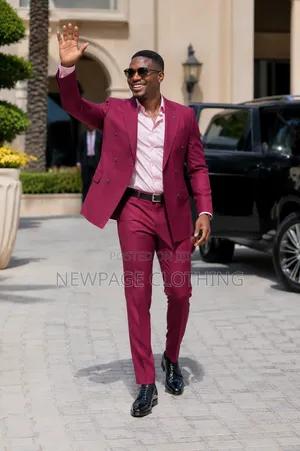 Burgundy Double-Breasted Suit — Bold Without Overdoing It