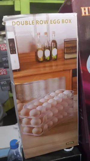 Automatic Rolling Double Row Egg Dispenser Holder