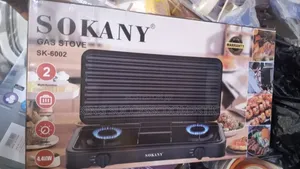 Sokany Double Burner Portable Gas Stove With Protective Cover