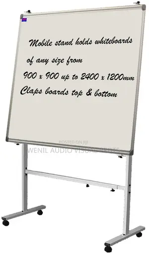 Magnetic Whiteboard on a Mobile Stand
