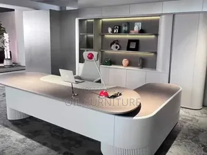 Luxury Curved Modern Executive Office Desk