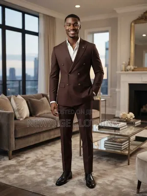 Brown Double-Breasted Suit — Made for Standout Moments