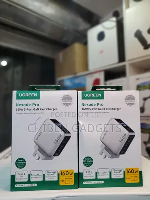 UGREEN Nexode Pro Charger, 160w GaN 5 Port Fast USB C Wall Charger
