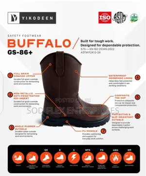 Yikodeen Buffalo🐃 Durable Boot 👢for Oil and Gas