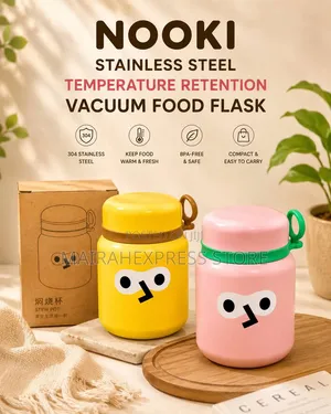 Nooki Stainless Steel Temperature Retention Vacuum Food Flask
•••