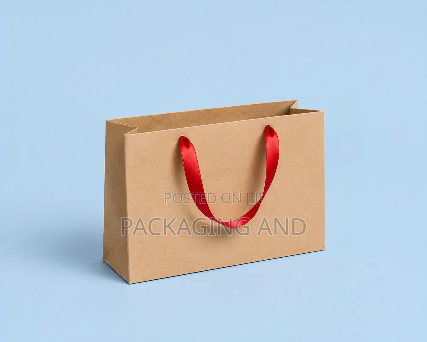 A5 Landscape Kraft Bag Ribbon Handle – Soap & Chocolate Gift Bag