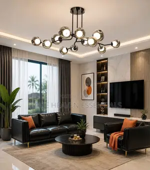Glass Ball Chandelier Luxury Luster With Glass Round for Living Room