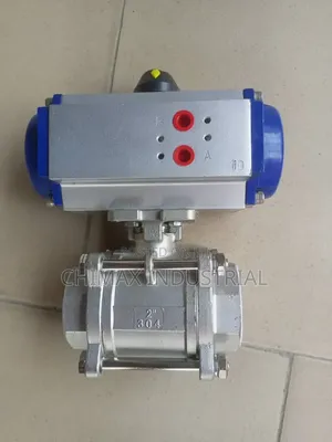 2-Inch Stainless Steel 304 Pneumatic Ball Valve.